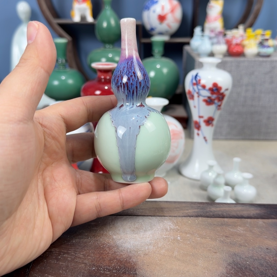 陶瓷手工小花器摆件