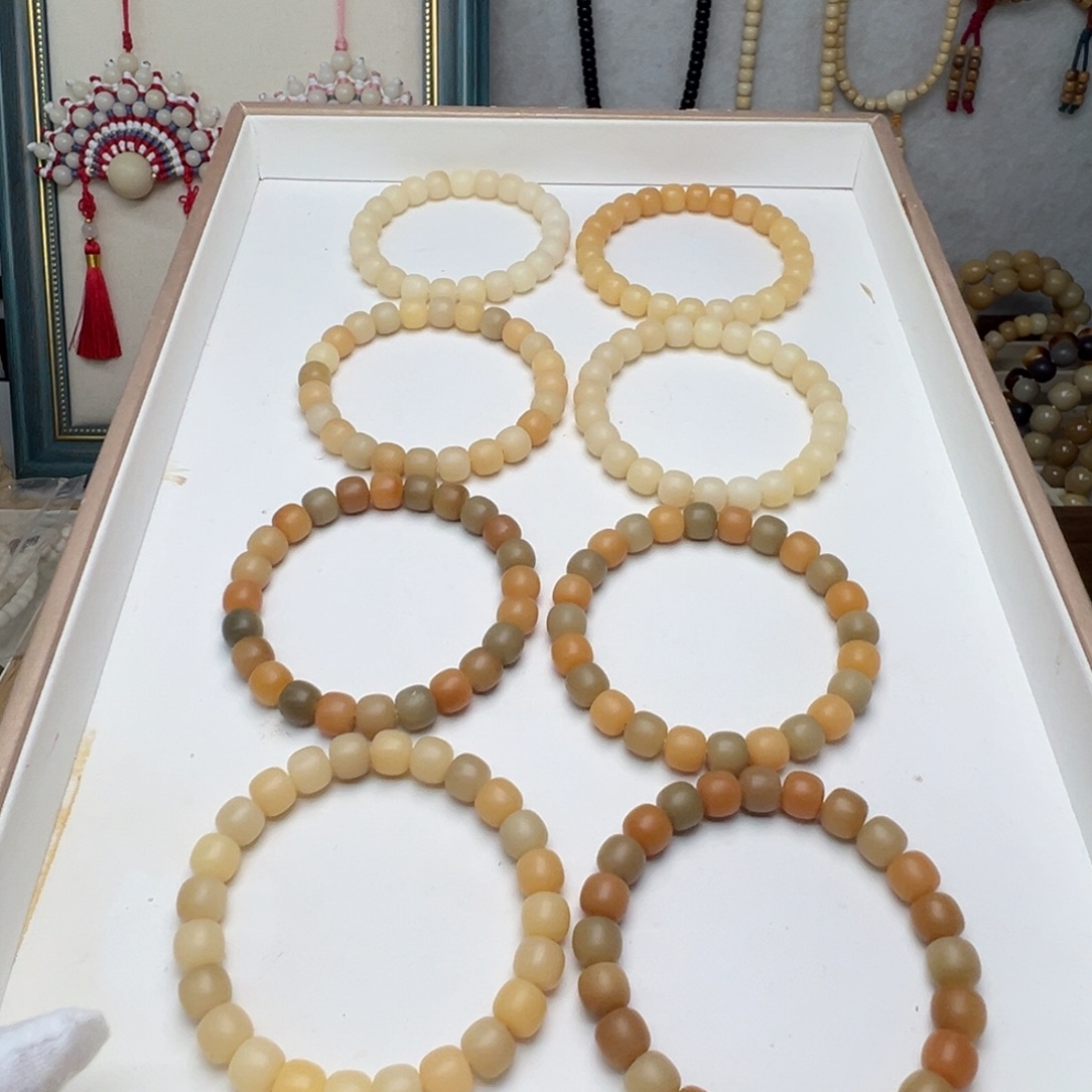 手串菩提根/象牙果卡10 手工干磨天然菩提根S18