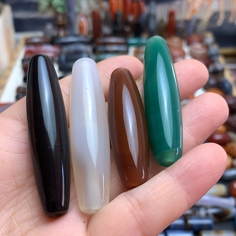 玛瑙/玉髓合金颈饰