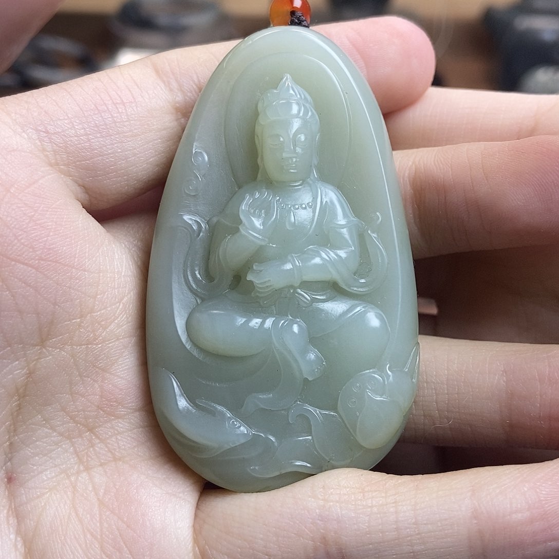 和田玉（糖玉）颈饰未镶嵌