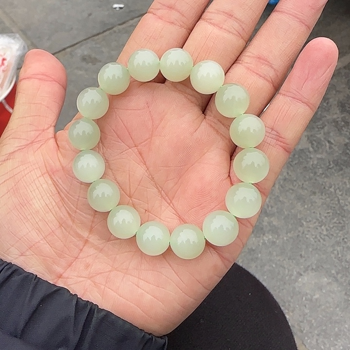 和田玉颈饰未镶嵌冰底猫眼卡11.8