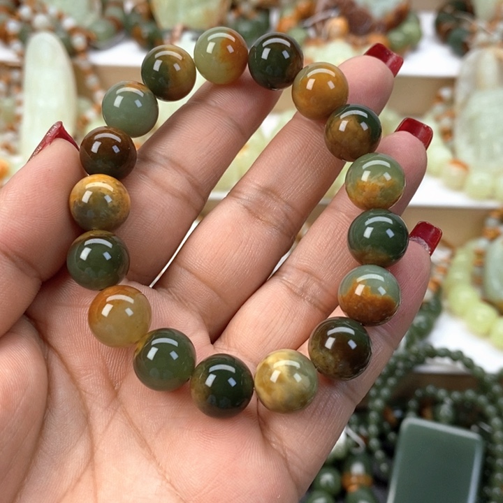 【闪购商品】透闪石质玉手串未镶嵌