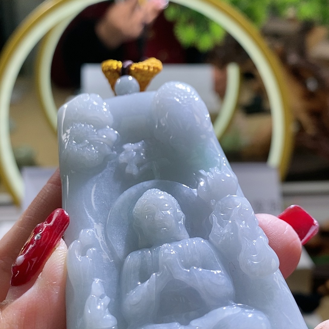 【闪购商品】翡翠颈饰未镶嵌大日