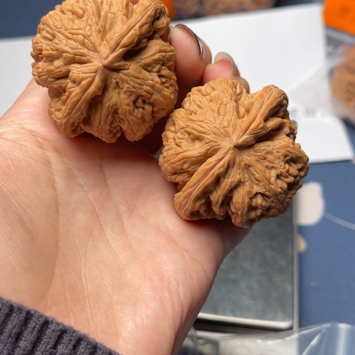 文玩核桃把件粗筋45