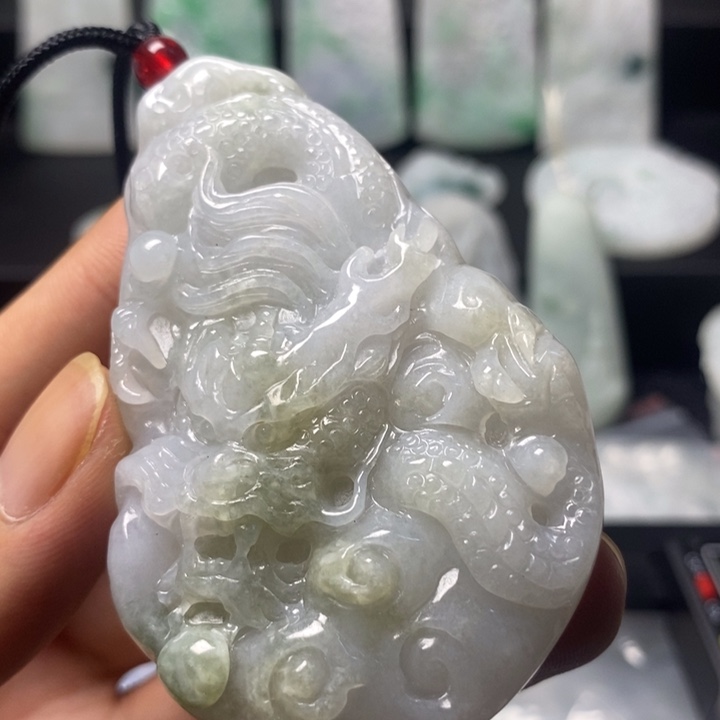 颈饰未镶嵌翡翠天然翡翠A货