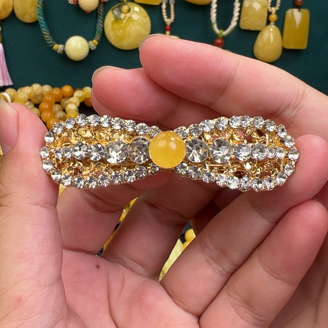 琥珀手链未镶嵌发卡