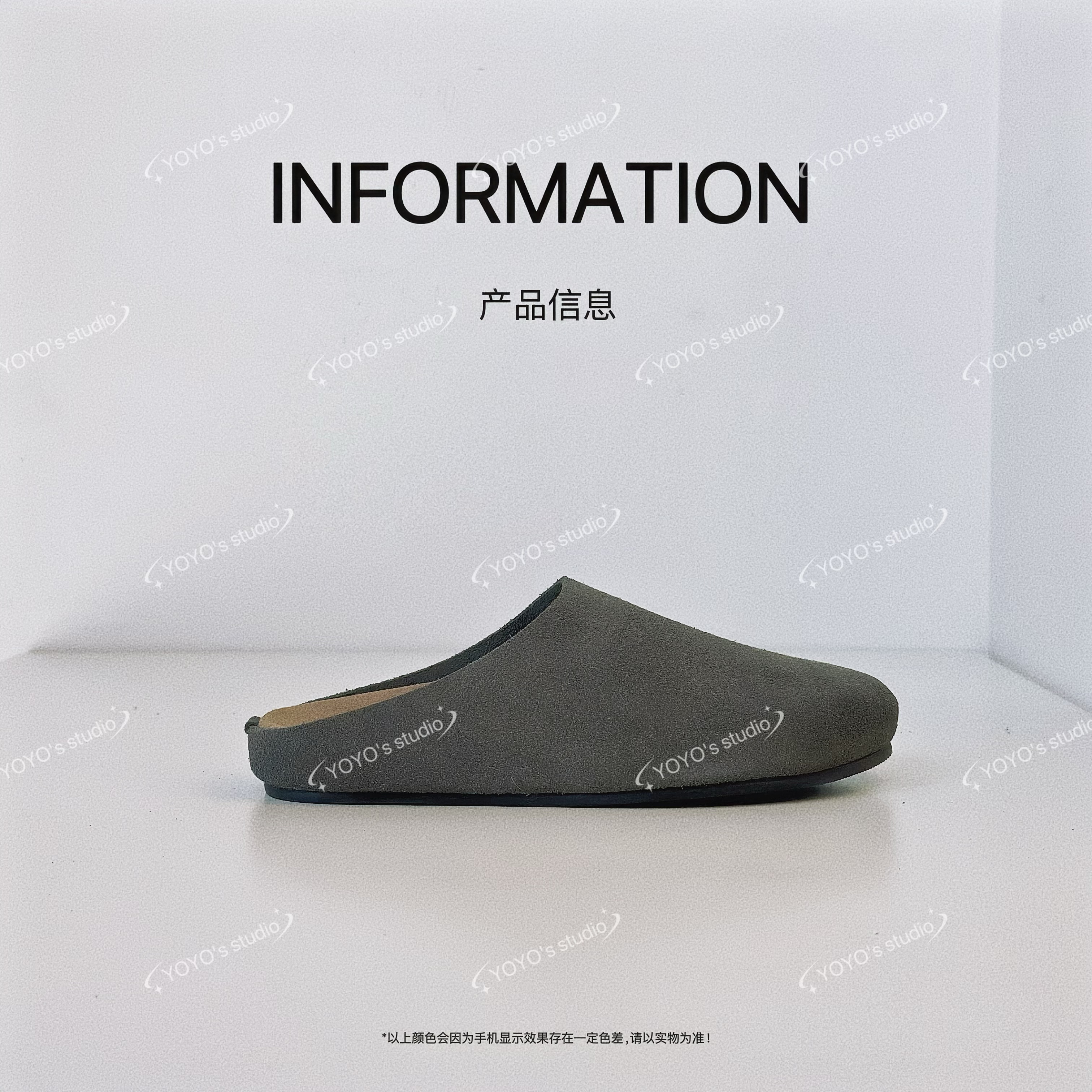 【YOYO悠悠女鞋】2025男士穆勒包头拖鞋外穿复古春夏秋季休闲半拖