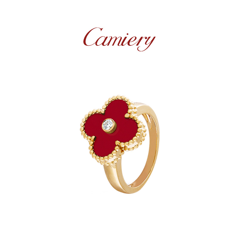 CAMIERY 轻奢小众四花戒指百搭经典高端气质