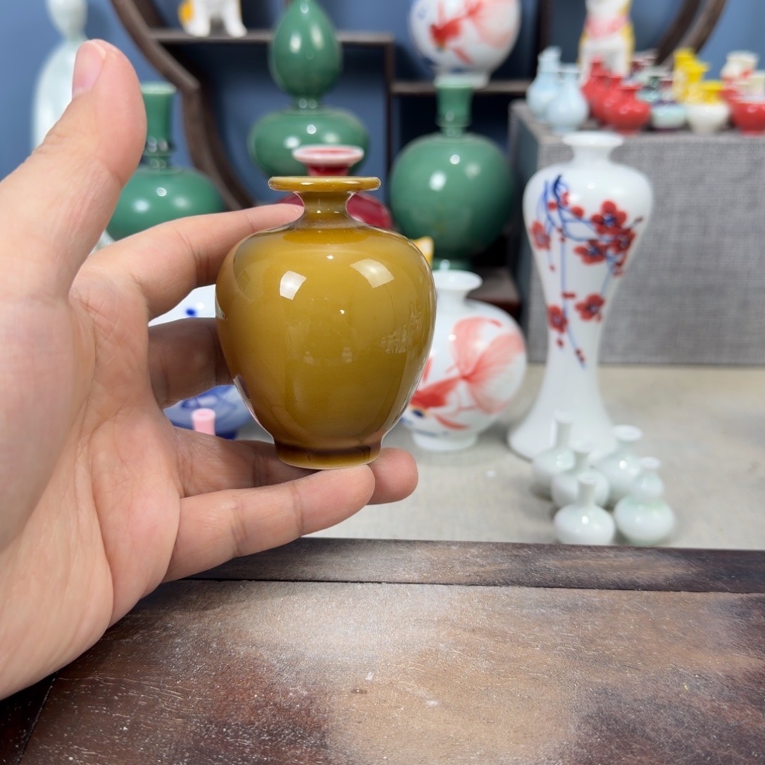 陶瓷手工小花器摆件