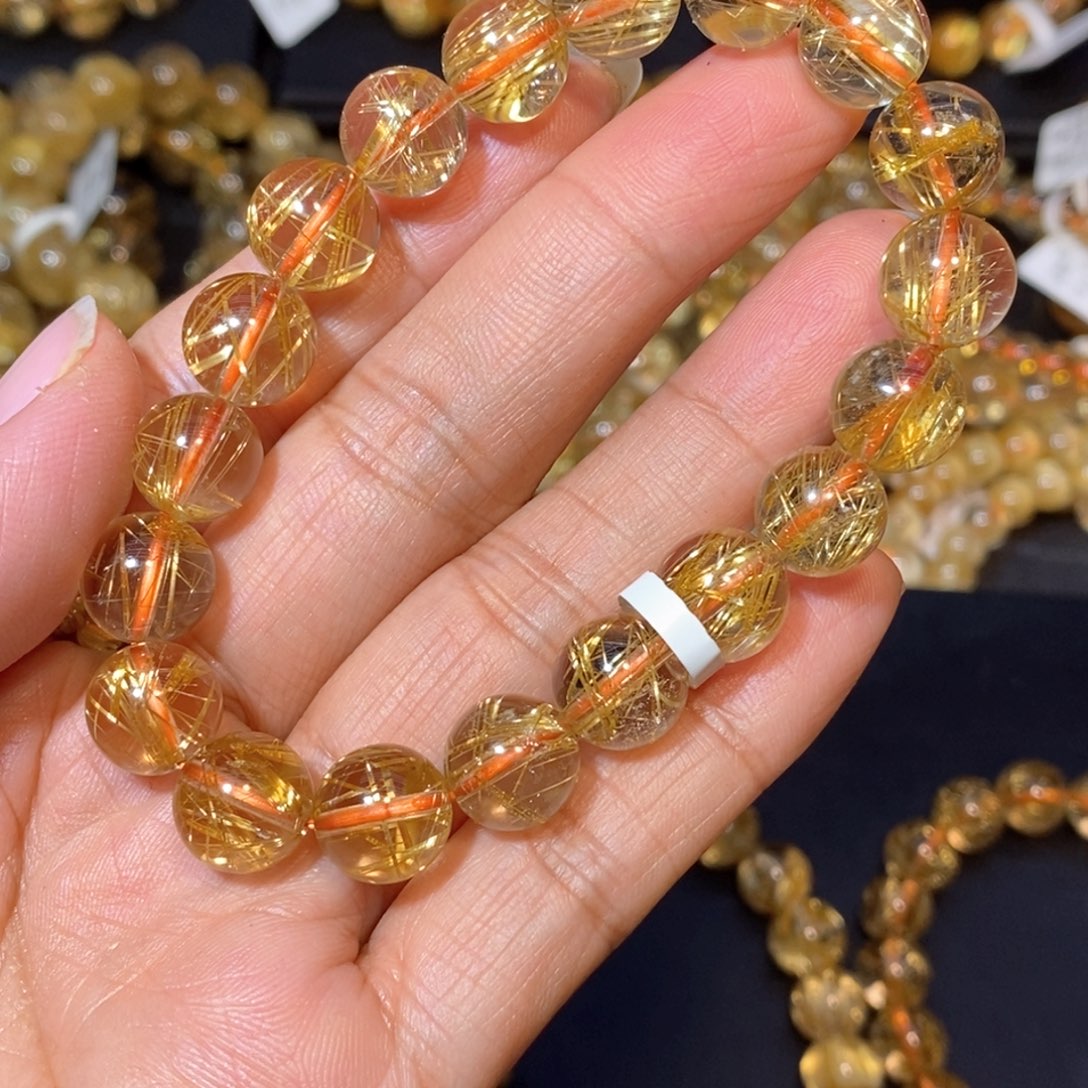 发晶手链未镶嵌辰****咪手链10.5m m