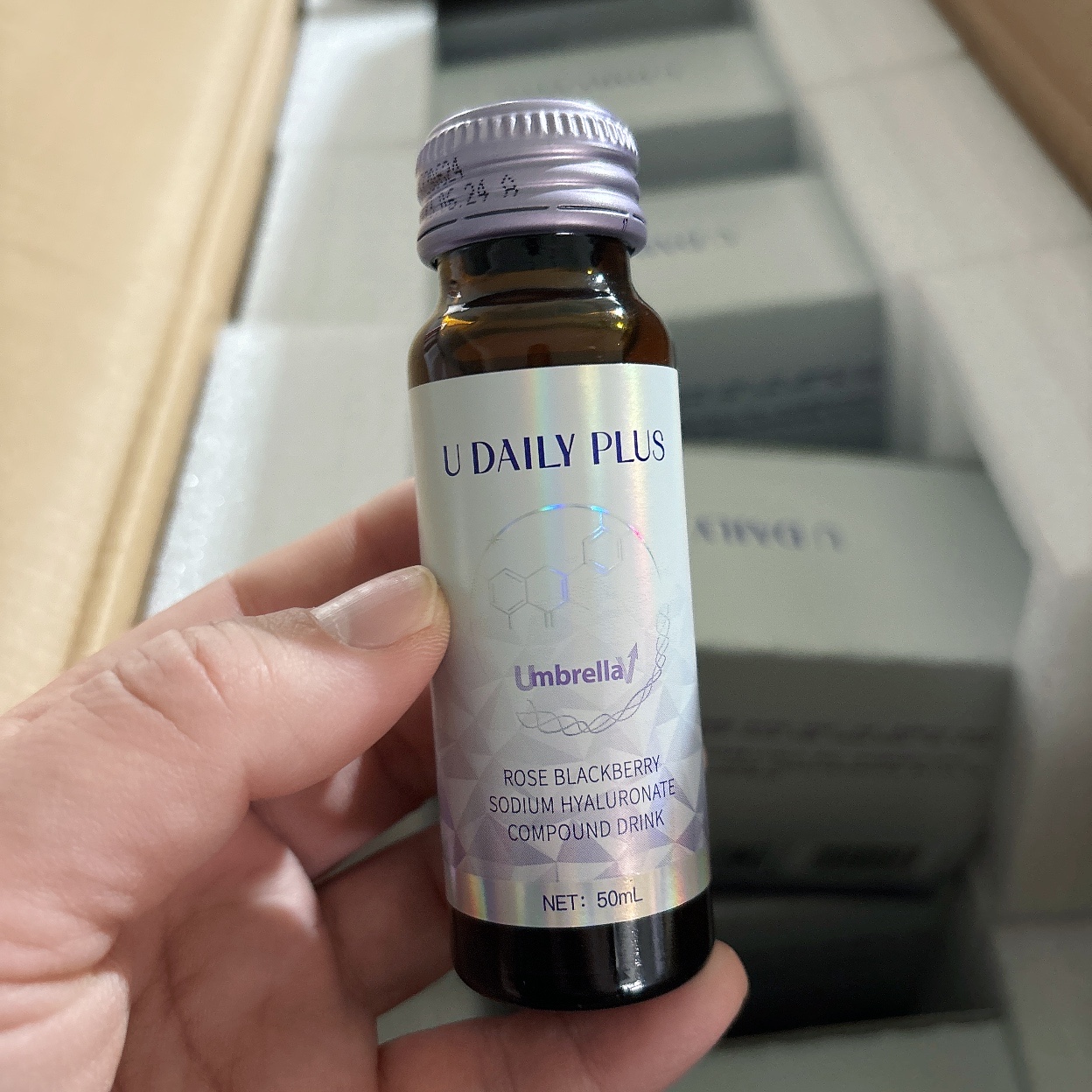 （发10瓶）玫瑰黑莓复合液态饮品 50ml