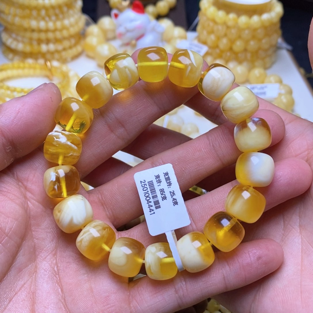 【闪购商品】蜜蜡裸石未镶嵌13+老型手串