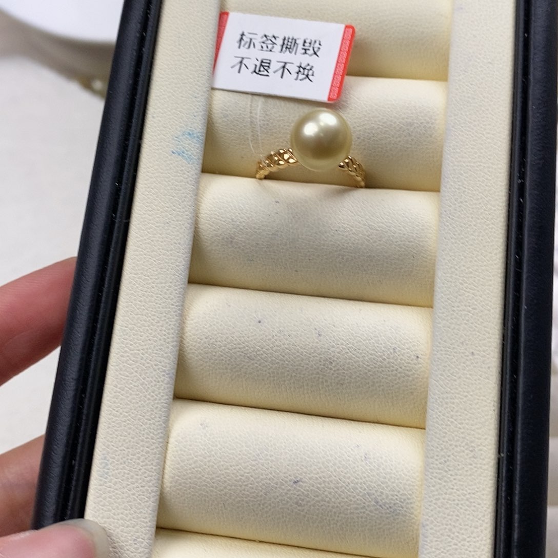 海水珍珠戒指银S925镶嵌