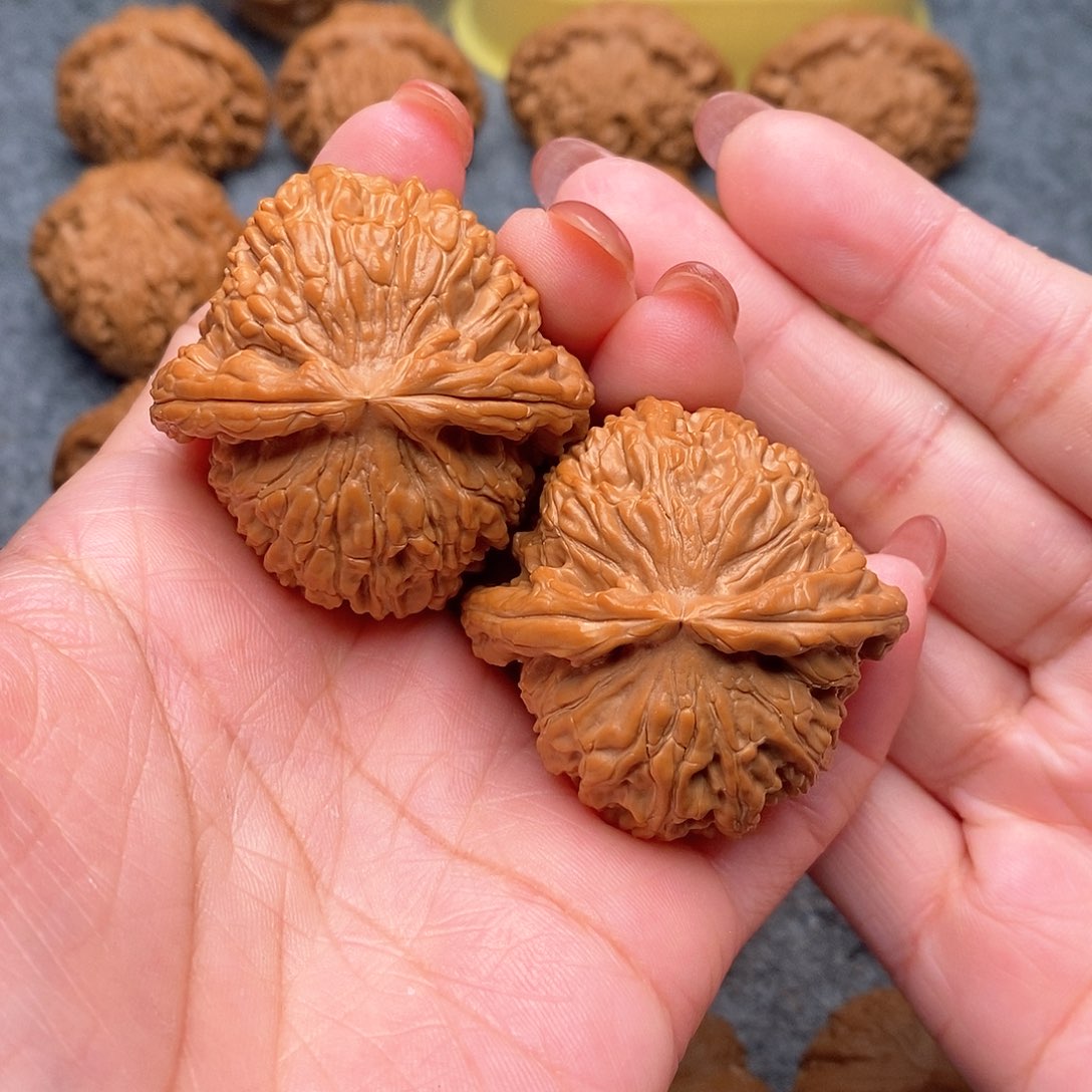 文玩核桃把件?****g精品白狮子43全品