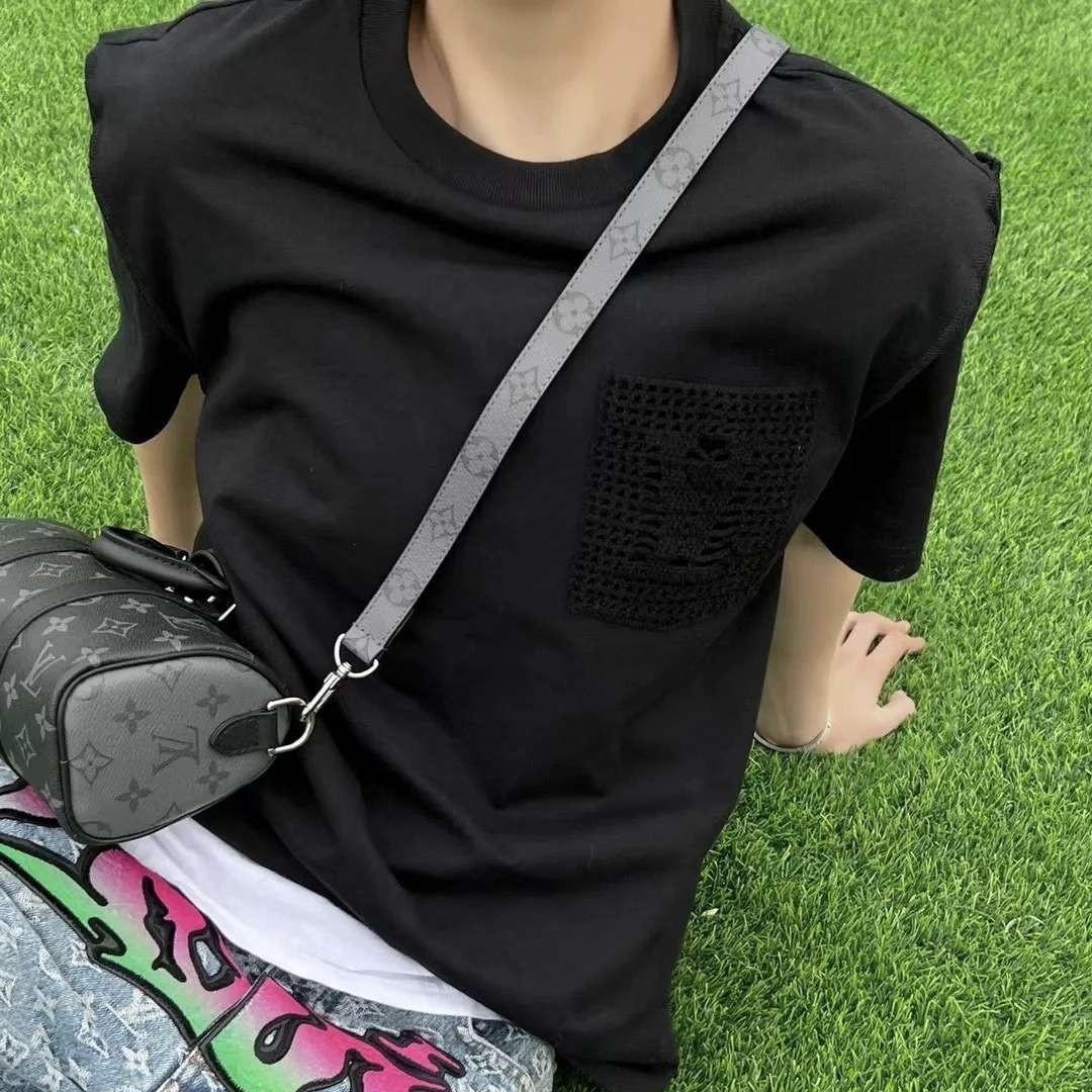 未使用 LouisVuitton/路易威登 002399 圆领老花短袖T恤 XS码 
