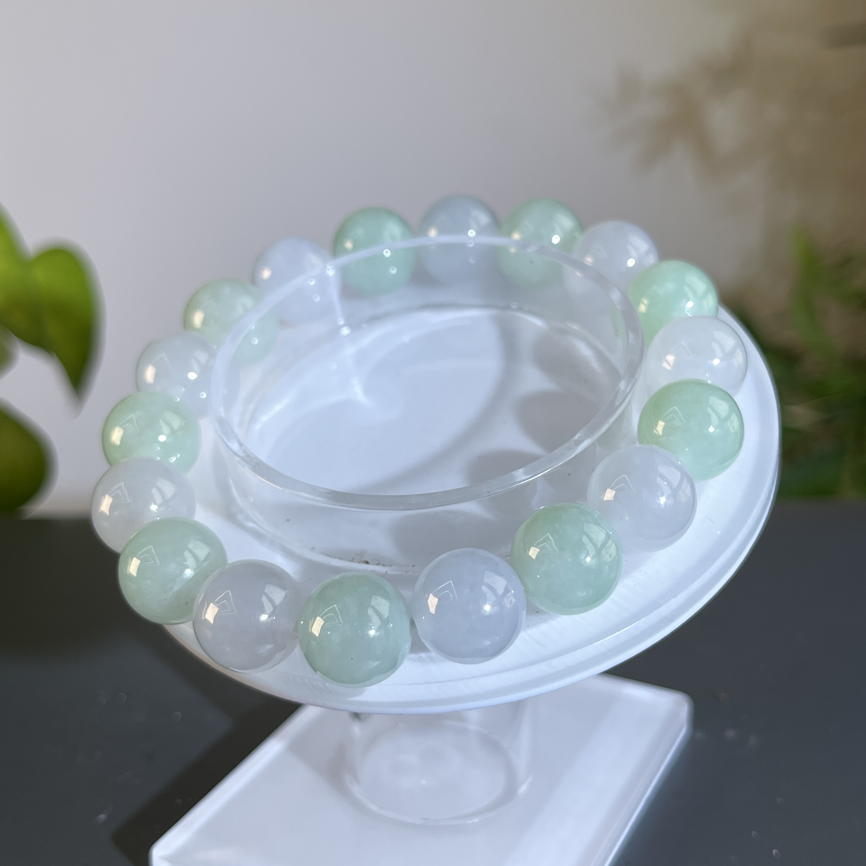 JCB16-113  天然缅甸A货翡翠  翡翠手串