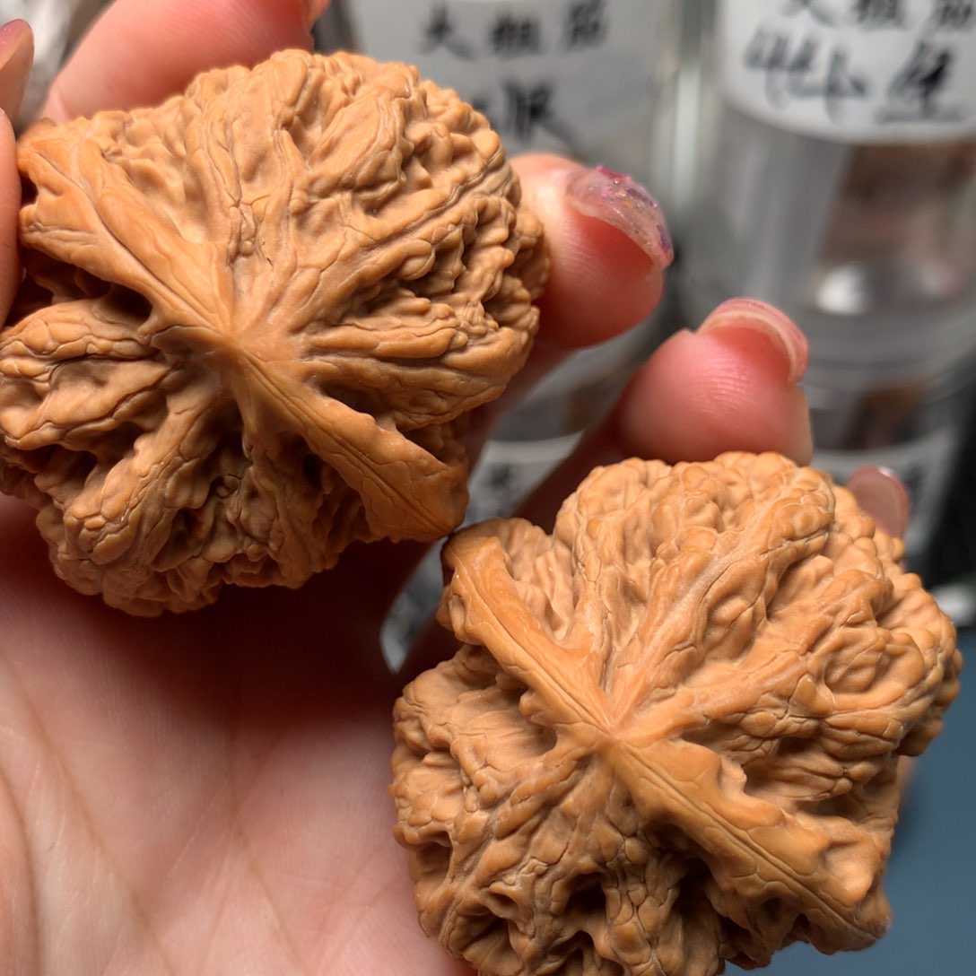 文玩核桃把件44，大粗筋9655-002