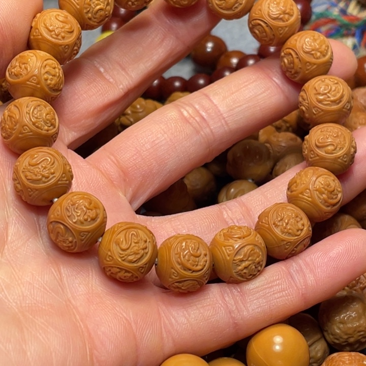 猴头核桃手串我**我瑞兽