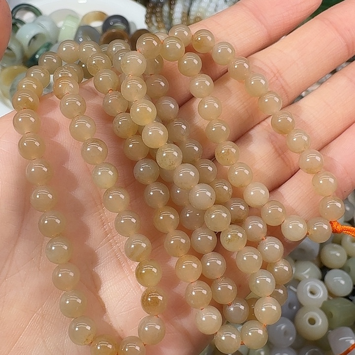 和田玉（糖玉）未镶嵌颈饰6mm