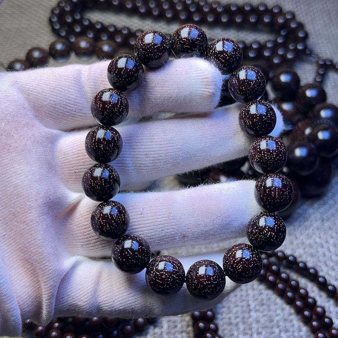 檀香紫檀（小叶紫檀）1.2 17颗爆星