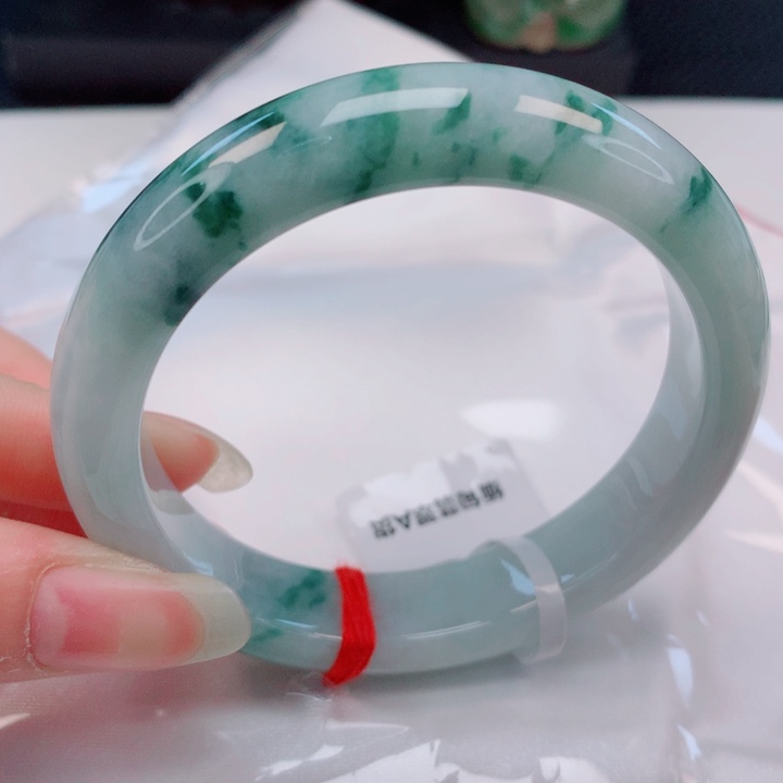 未镶嵌手镯翡翠55圈