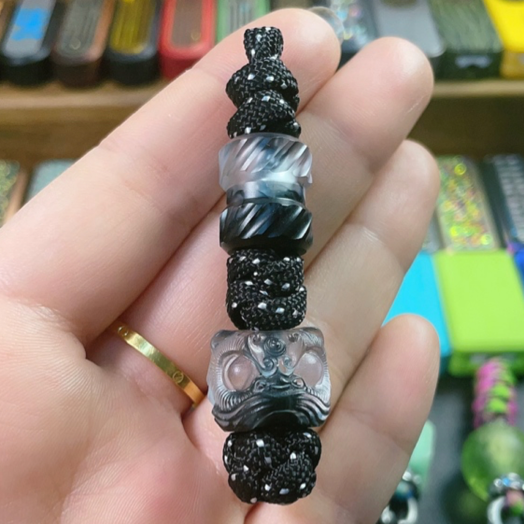 【叮叮EDC】树脂罗马柱醒狮刀坠edc免费编绳下单备注颜色不退 不换