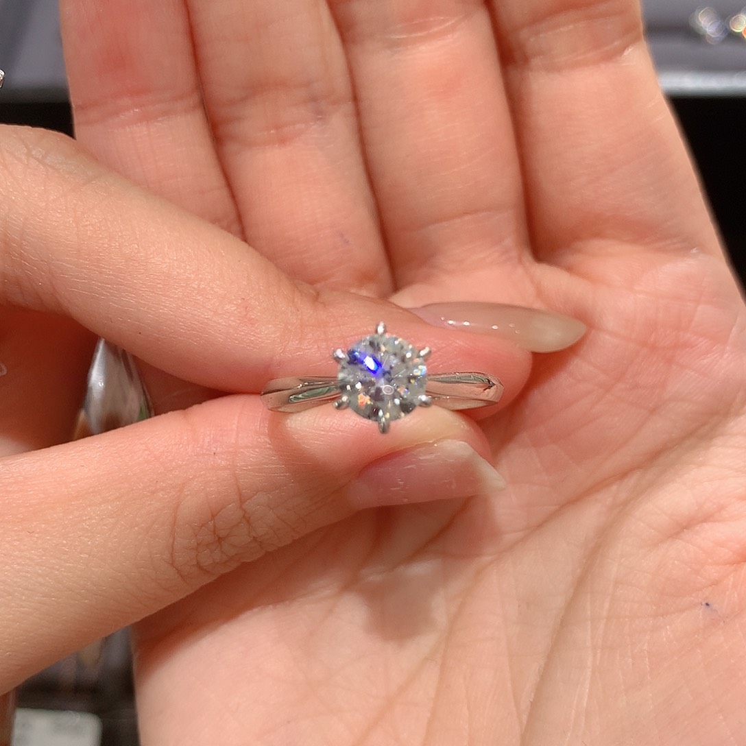 *****实验室培育钻石铂Pt950镶嵌项链14