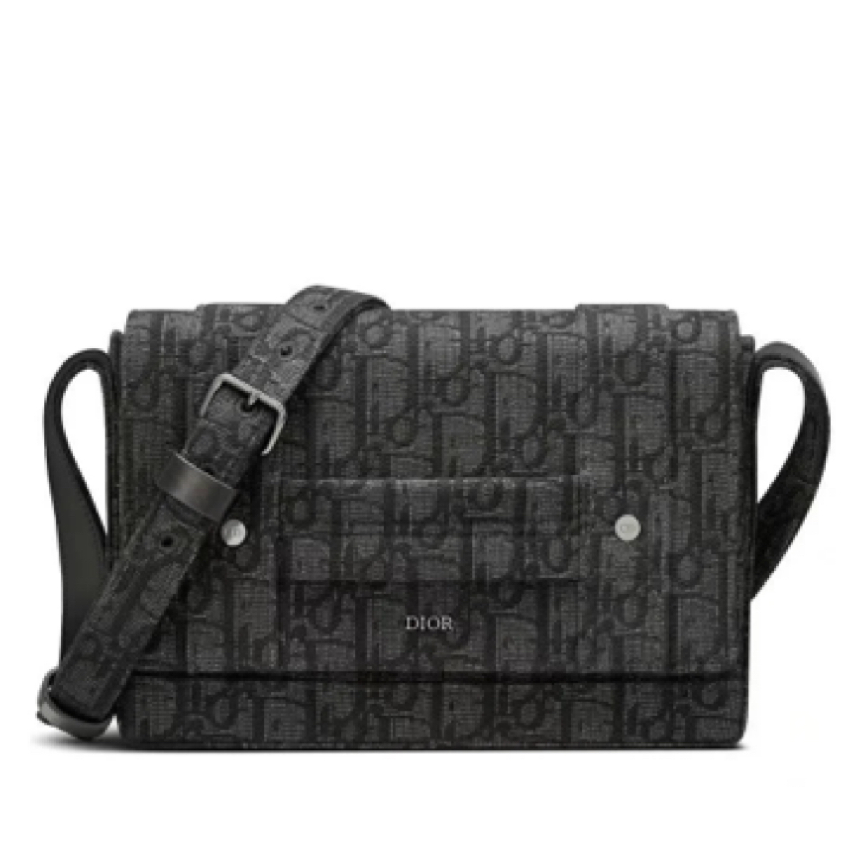 95新 DIOR/迪奥 中古老花刺绣邮差包