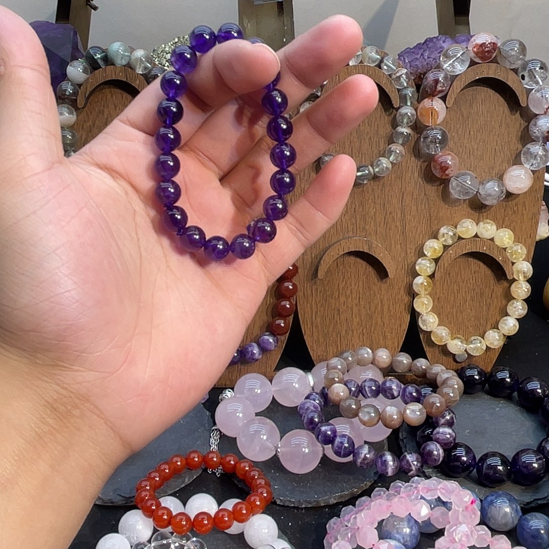 手链未镶嵌水晶纯天然紫水