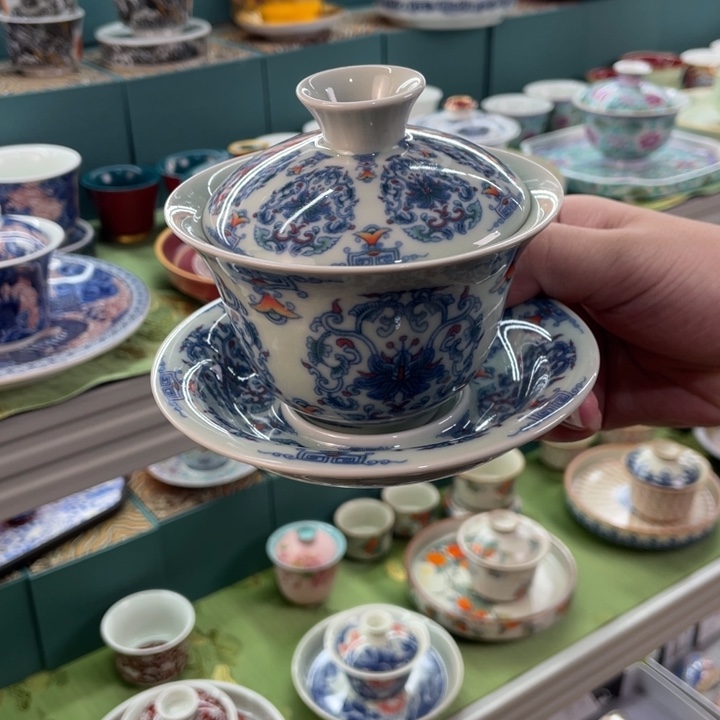 景德镇陶瓷盖碗茶具
