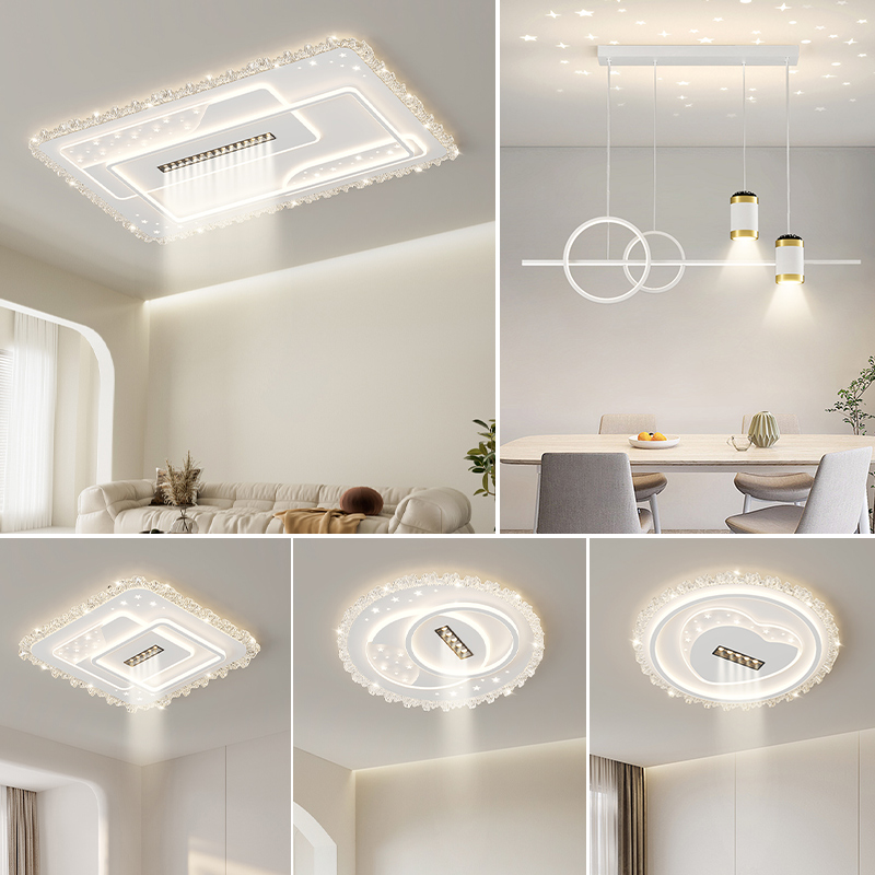 2600白色爆款客厅吸顶灯中山灯具客厅专用灯房间轻奢灯饰家用灯具