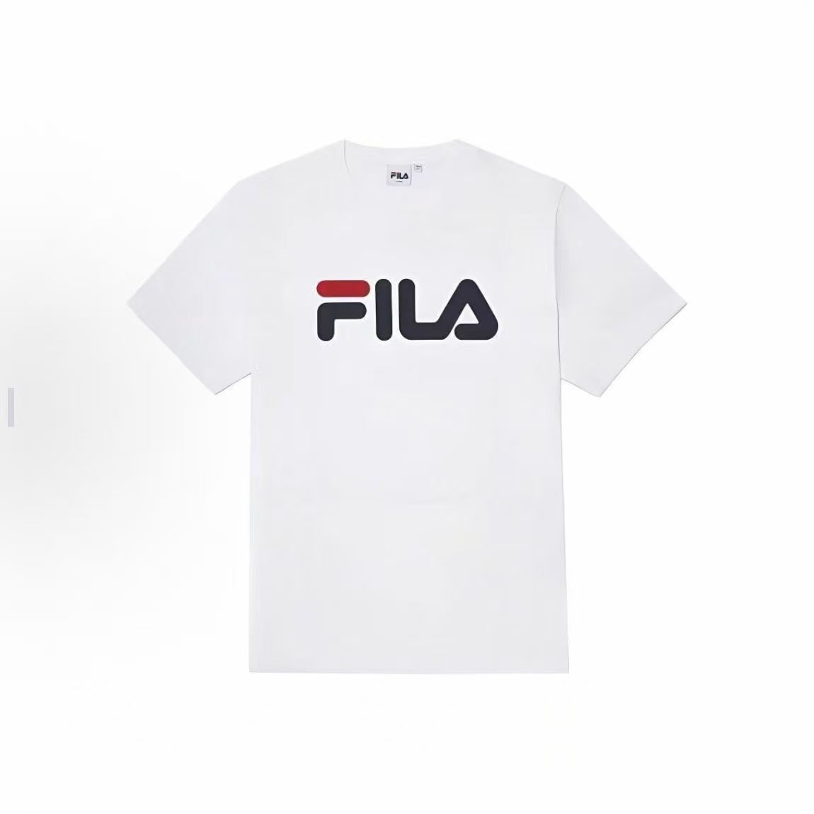 Fila/斐乐韩版小标基础男女同款圆领短袖
