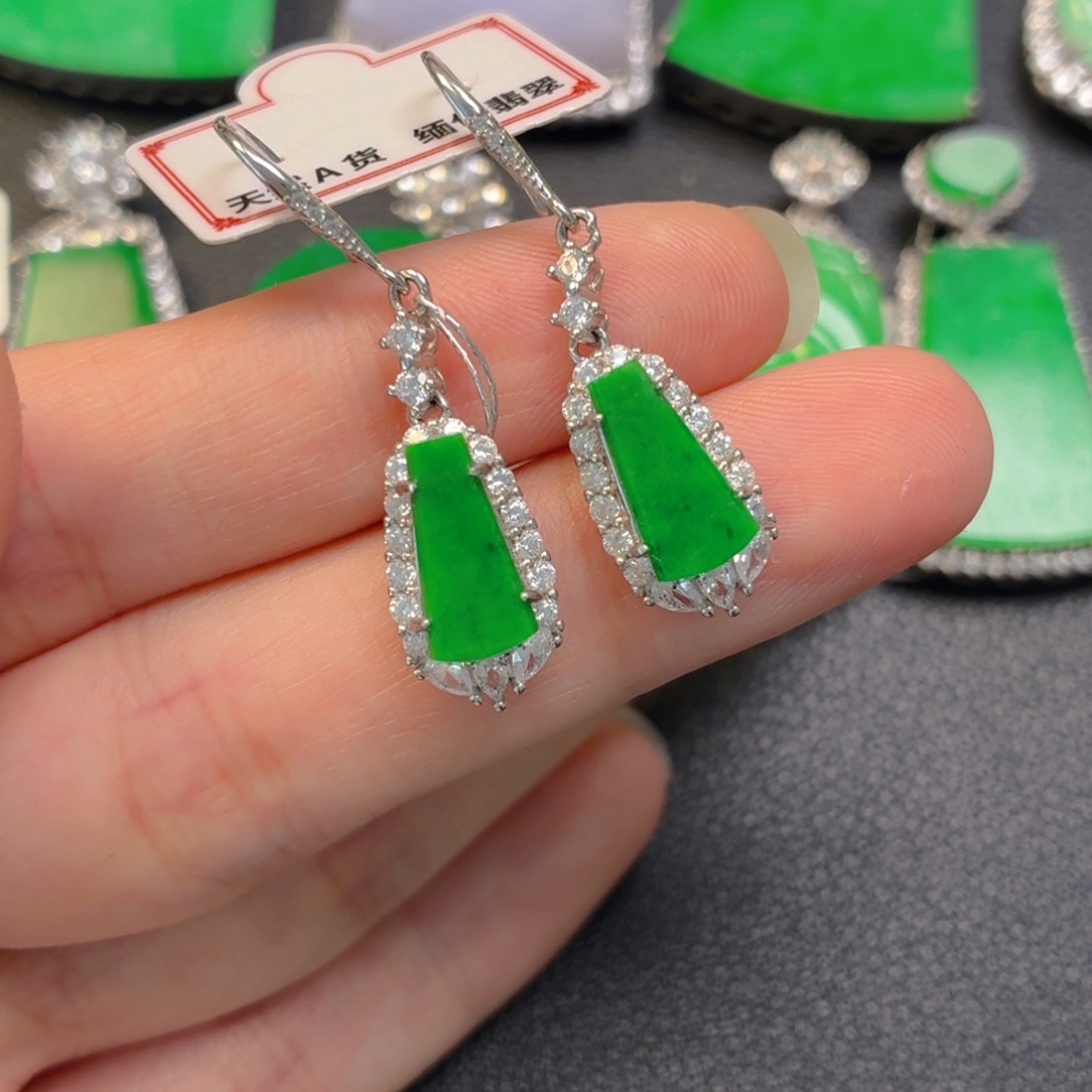 翡翠银S925镶嵌吊坠(不含链)手链