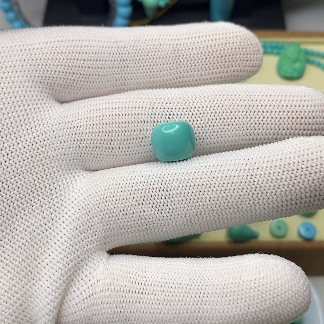 陈***弟卡12mm老型高瓷蓝绿色