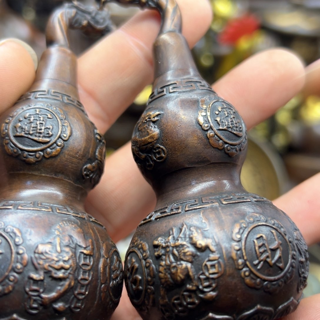 铜摆件欢迎欢迎你