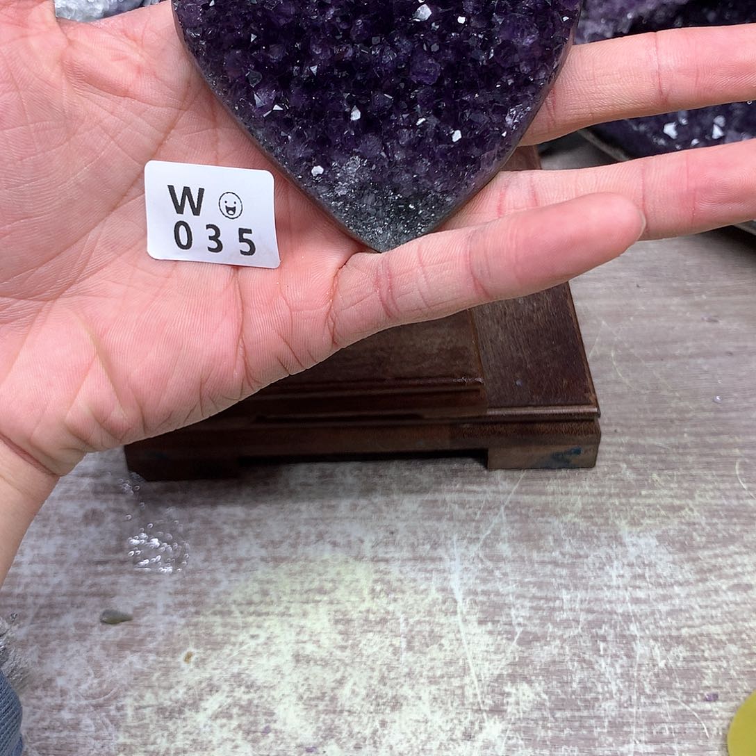 紫晶大型摆件（非配饰）9K金镶嵌