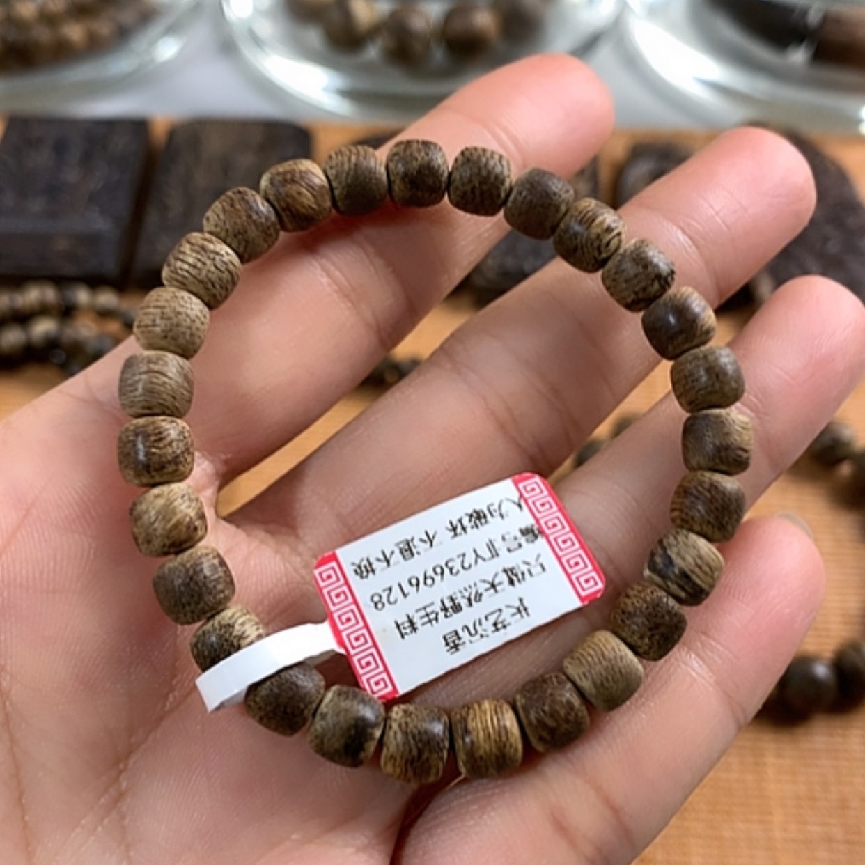 【闪购商品】沉香手串柬埔寨沉香0.67，3.3克单圈