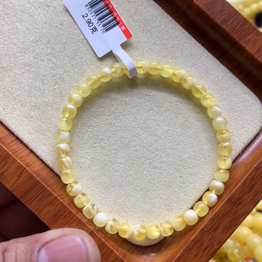 蜜蜡手链未镶嵌蜜蜡