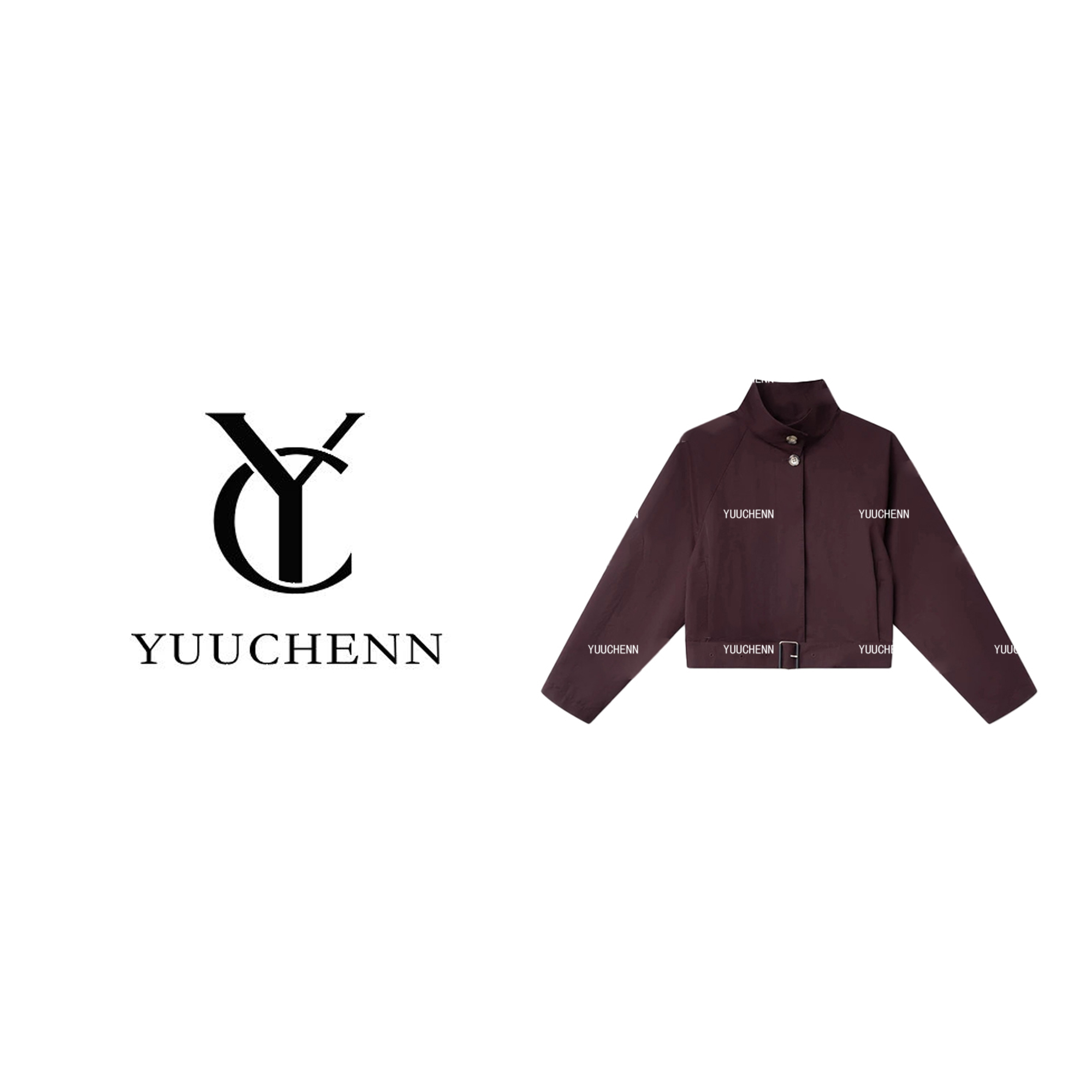 YUUCHENN 气质短款立领休闲风短外套长袖休闲时尚CD1A1195