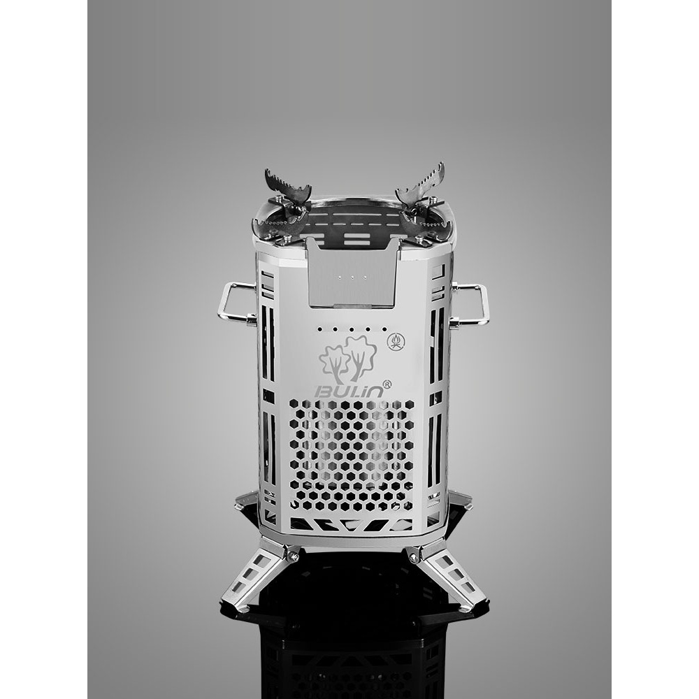 步林户外柴火炉便携新型野外多功能气化小炉子无烟网红炉具柴火灶