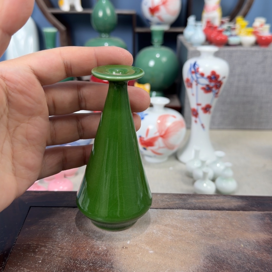 陶瓷手工小花器摆件