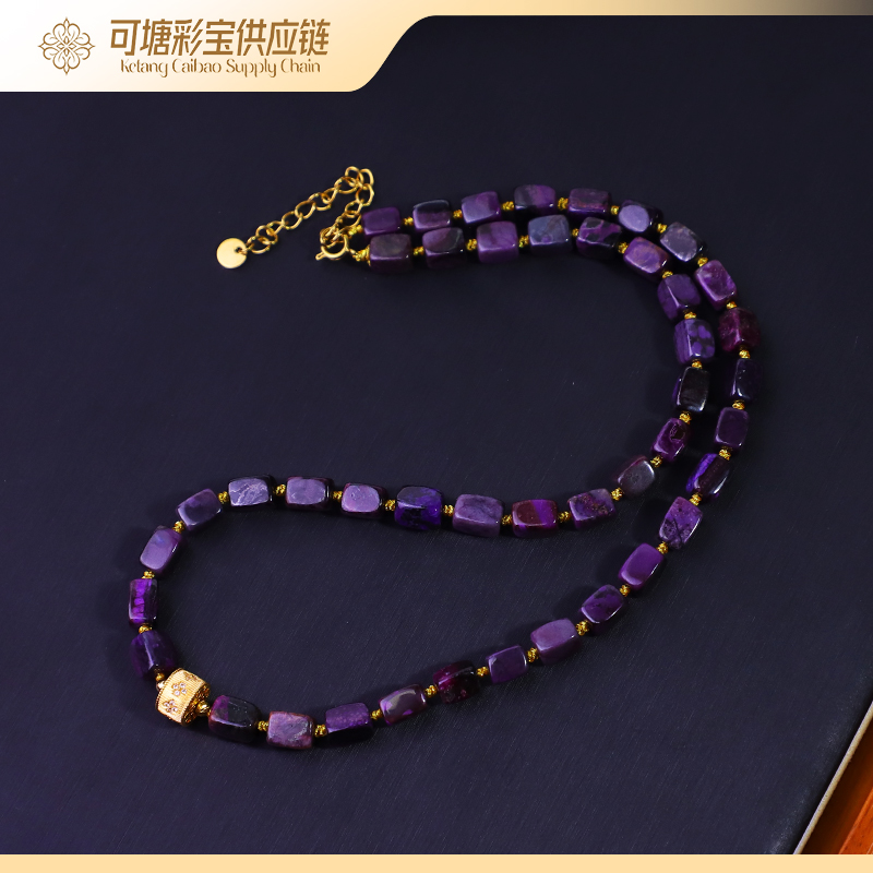 南非舒俱来 18K金 丝绒料 舒俱来方糖项链KTCB-4340/多样性发一件