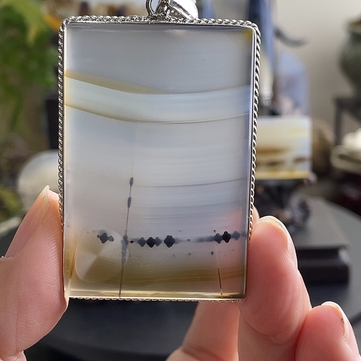 玛瑙/玉髓银S925镶嵌珠宝半成品