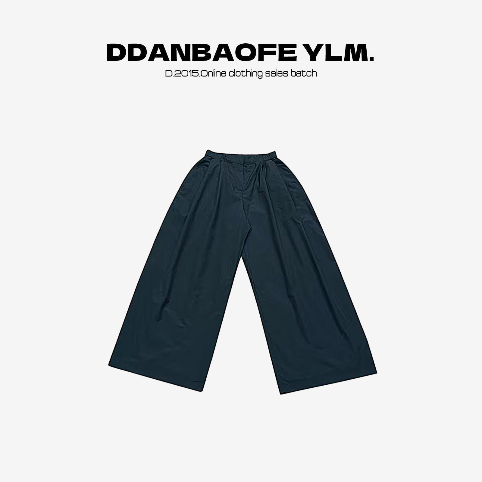 【DAYO】新款压褶腰头宽松阔腿加薄绒山本裤 YLM001310