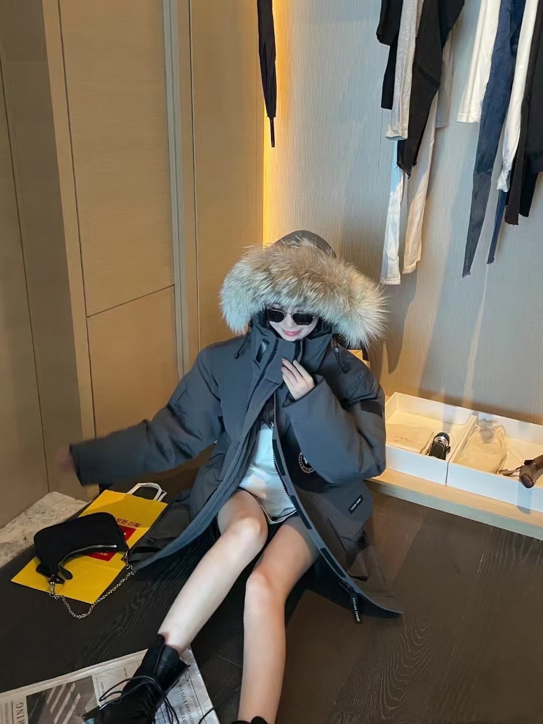 08远征派克羽绒大衣羽绒服