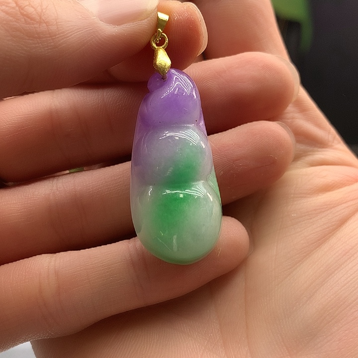 翡翠银S925镶嵌颈饰