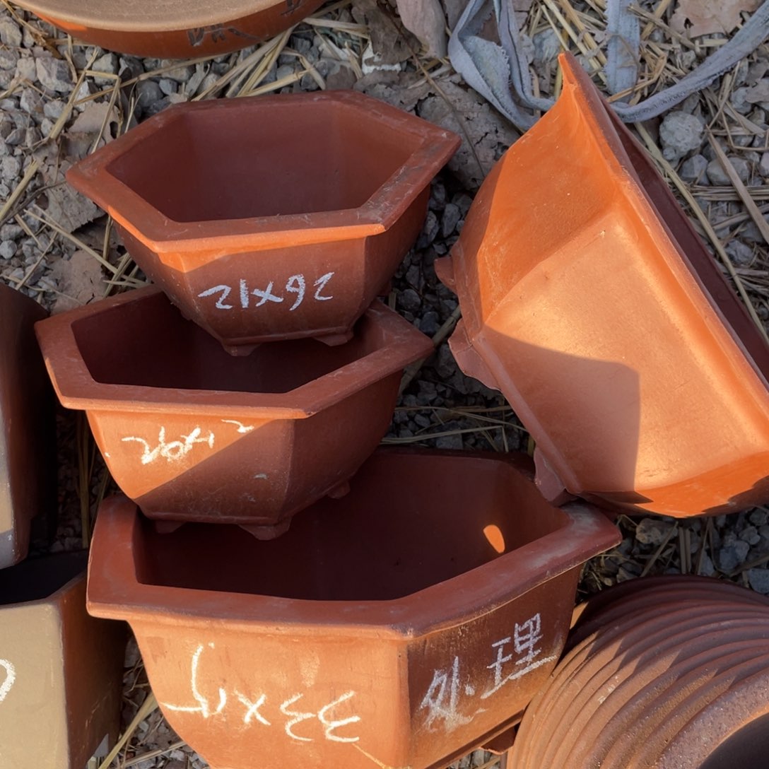 紫砂六方33/26各俩支 一组四只