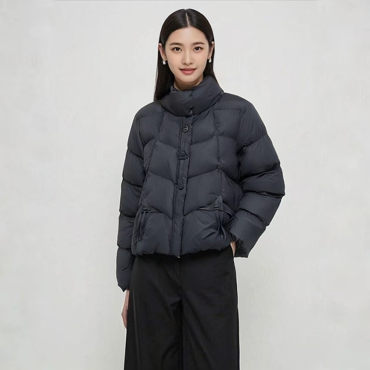 2025秋冬新款立领加厚款女士保暖羽绒服MDYR25D82729