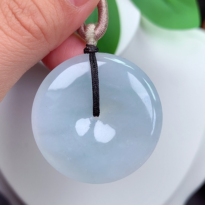 颈饰未镶嵌翡翠平安扣35x5.4mm