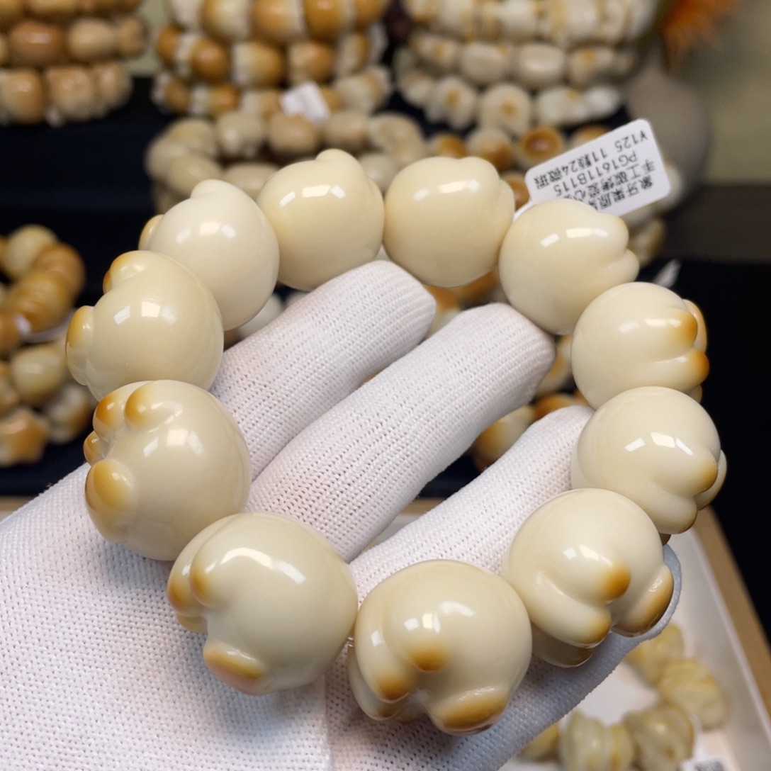 菩提根/象牙果手串102猫爪微瑕